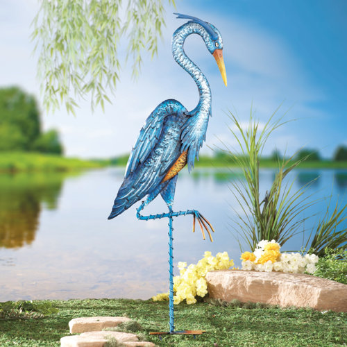 Bayou Breeze Heron Crane Garden Stake & Reviews Wayfair